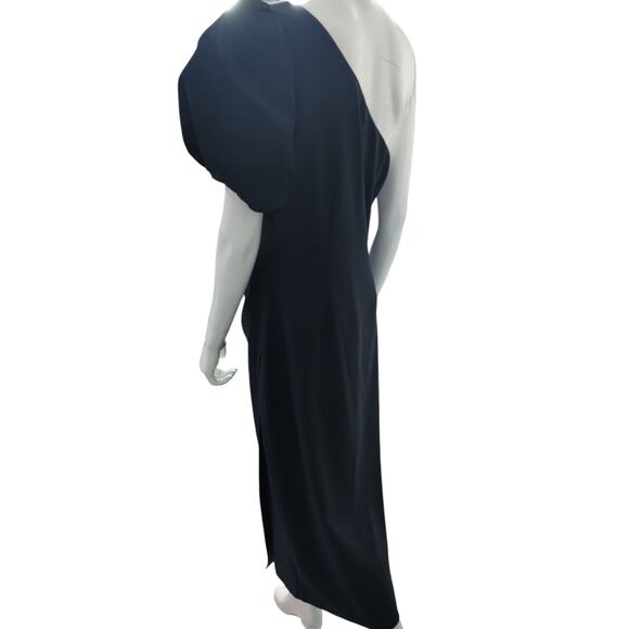 Ralph Lauren Women's One Shoulder Rushed Cocktail Formal Dress size 10 Event - Picture 4 of 12